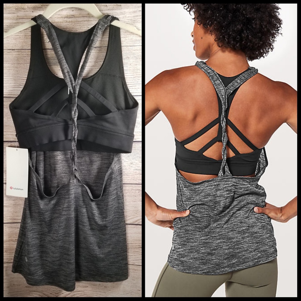 Size 4/6 Lululemon Twist and Toil Tank! Black NWT
